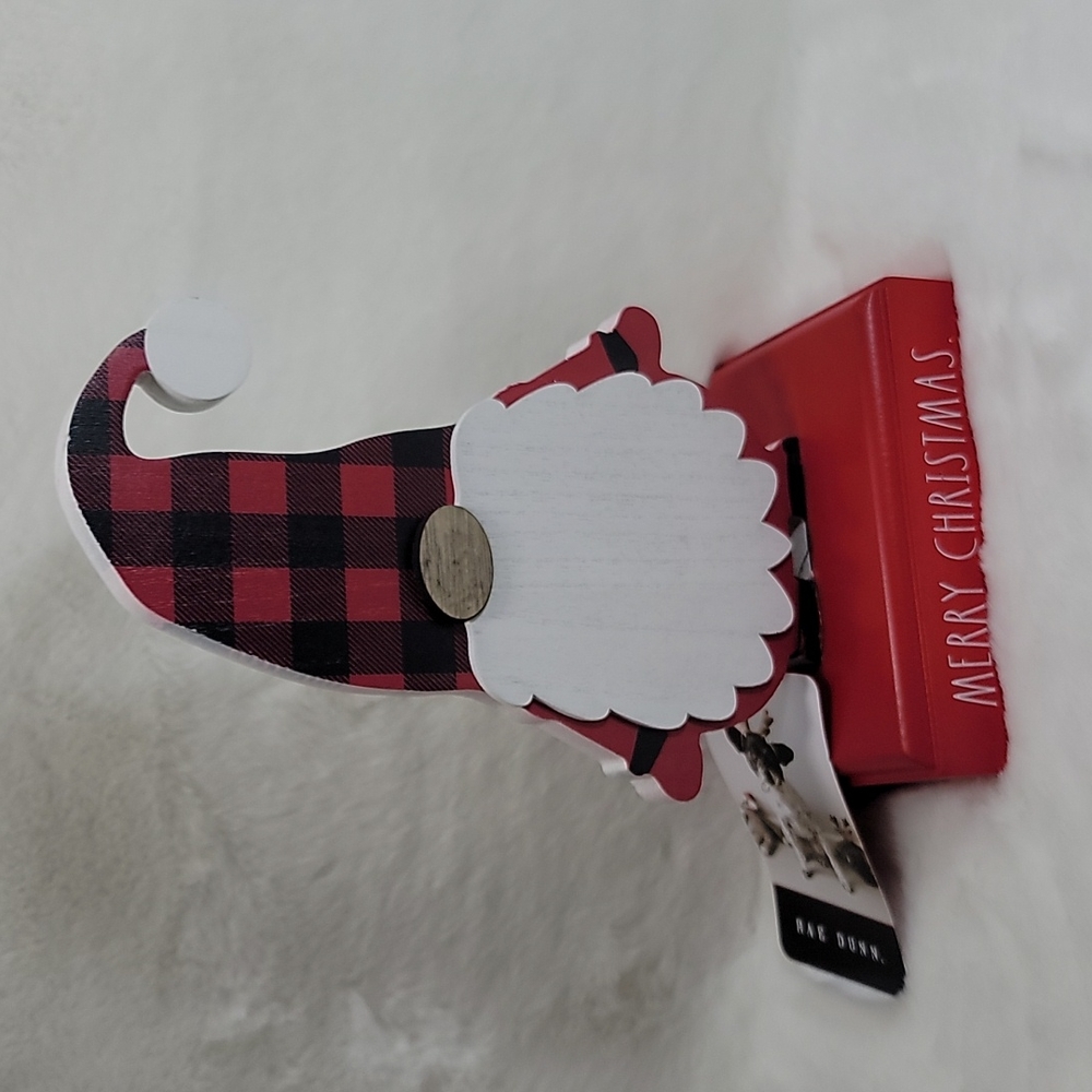 Rae Dunn Gnome w/ Buffalo Checker Christmas Decor